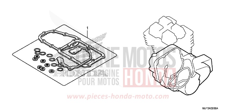 GASKET KIT B for CTX700 ABS DARKNESS BLACK METALLIC (NH463) from 2014